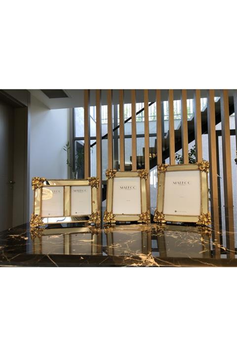 MALKOÇ HOME 3lü Modern Köşe Aynalı Çerçeve