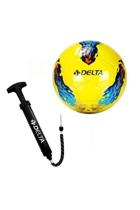 Delta Best  Lazer Yapıştırma 4 Numara Futbol Topu + Top Pompası