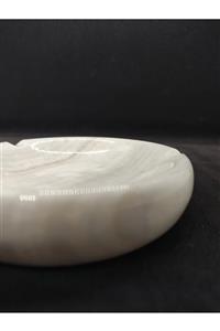 Pergamon White Onyx Yuvarlak Kül Tablası