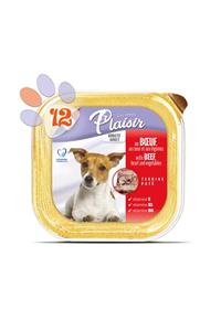 Plaisir Pate Sığır Etli 150gr Yaş Köpek Maması 12adet