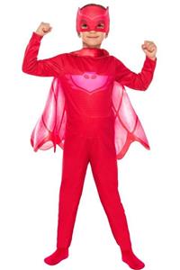 Pj Mask Pijamaskeliler Baykuş Kız Kostüm 7-9 Yaş