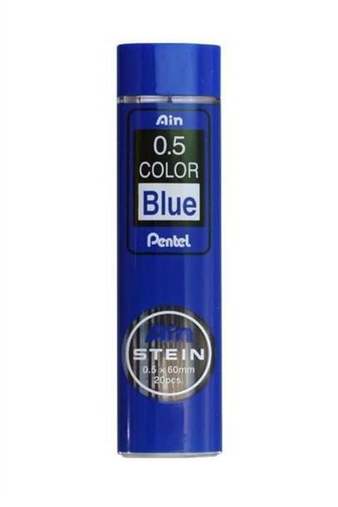 Pentel Ain Stein Min (Mekanik Kurşun Kalem Ucu) 0.5 mm MAVİ 20`li Tüp