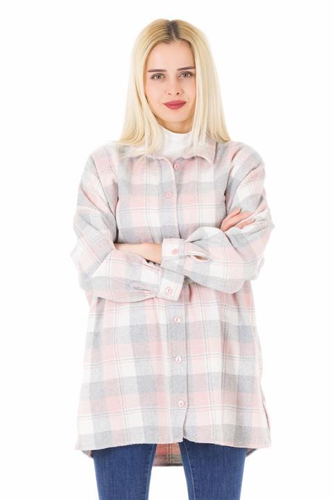 Luxury Tesettur Ekose Oduncu Gömlek