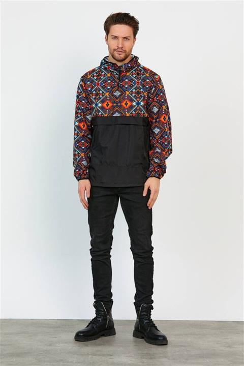 zuh giyim Geometrik Desenli Yağmurluk