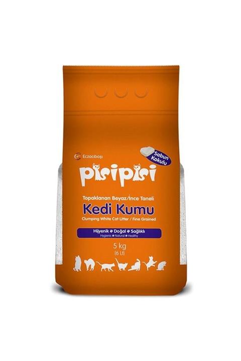 Pisipisi Pisi Pisi Sabun Kokulu Ince Taneli Topaklanan Kedi Kumu 5 Kg