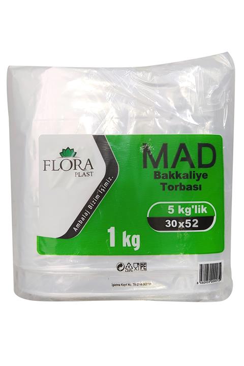 Floraplast Naylon Torba Bakkaliye Torbası 30x52 Cm 5 Kg