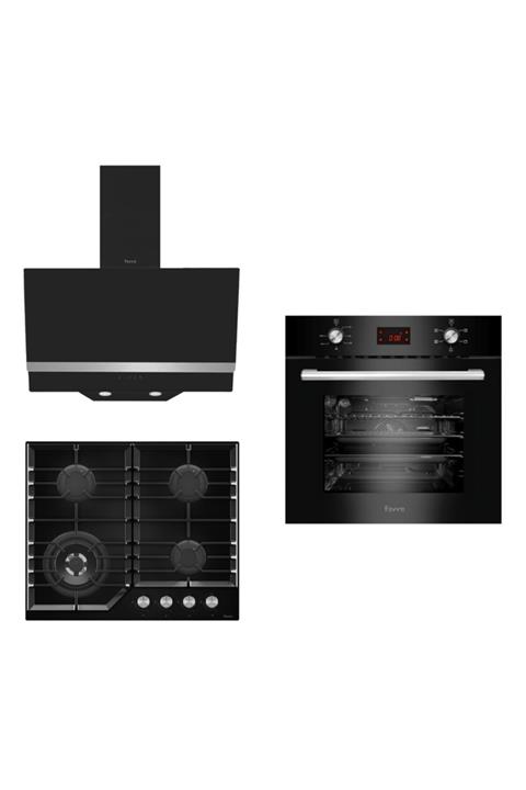 Ferre Black Bright Ankastre Set 3'lü