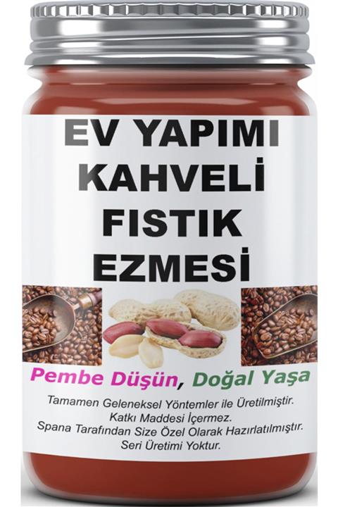 SPANA Kahveli Fıstık Ezmesi Ev Yapımı Katkısız 330gr