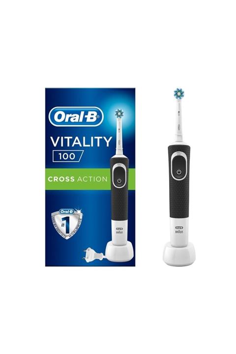 OralB D100 Vitality Cross Action Şarjlı Diş Fırçası (siyah)