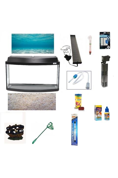 Kanki Pet 100 Cm Akvaryum Bombeli Full Set Kp100sbs02