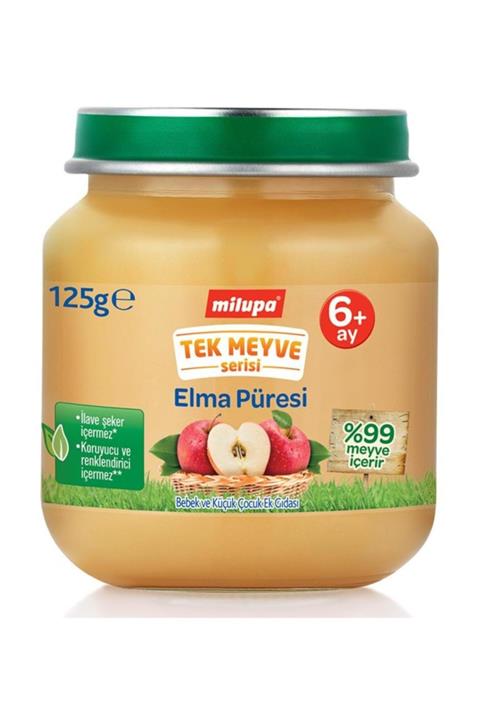 Milupa Elma Püresi Kavanoz Maması 125 gr