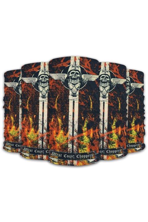 Knmaster West Buff Bandana Boyunluk Maske Saç Bandı 5'li Paket