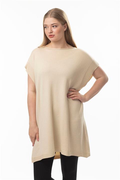 STAMINA Bs02602-büyük Beden Kazak-bej