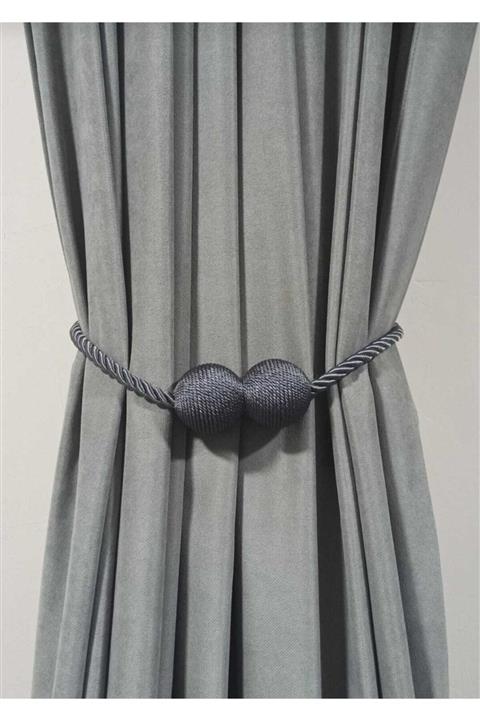 ecrin perde Antrasit Perde Toplayıcı Mıknatıslı Broçol