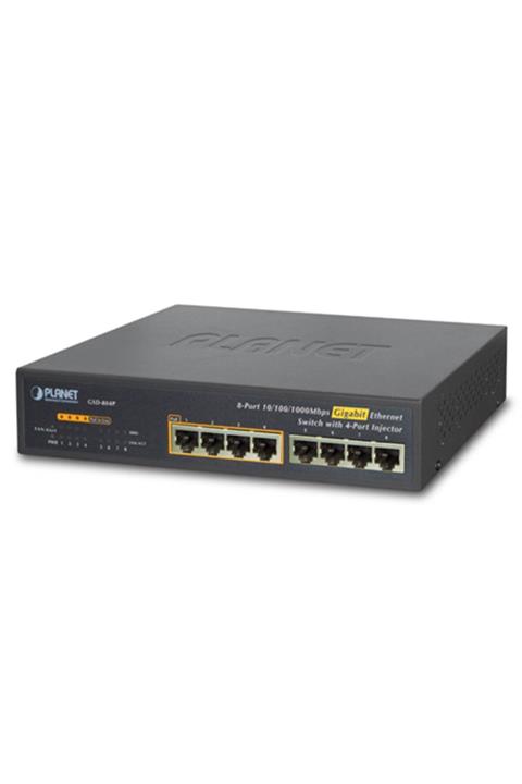 Planet Gsd-804p 10/100/1000 Gigabit Poe Switch