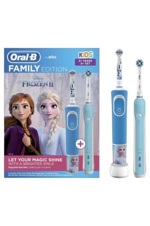OralB D100 Şarj Edilebilir Diş Fırçası+aile Paketi Frozen