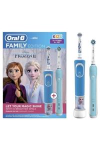 OralB D100 Şarj Edilebilir Diş Fırçası+aile Paketi Frozen