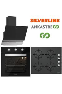 Silverline Siyah Cam Ankastre Set Bo6503b01 - Cs5335b01 - 3450