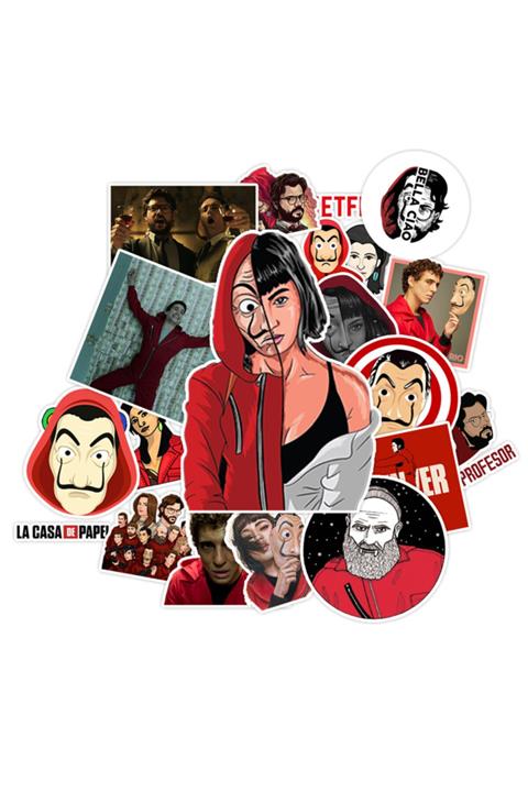 ZipZap La Casa De Papel Sticker Paketi 20 Adet