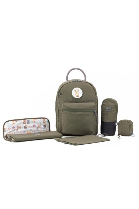 MUCCO Bobi Haki Anne Bebek Bakım Çanta Seti