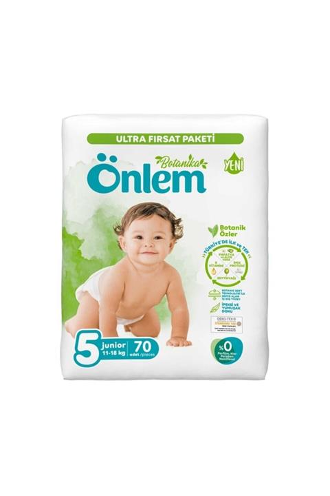 ÖNLEM Botanika Bebek Bezi 5 Beden 11-18 Kg 70 Adet