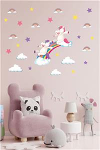 BK Decor Oyuncu Unicornlar Ve Objeler Çocuk Odası Duvar Sticker