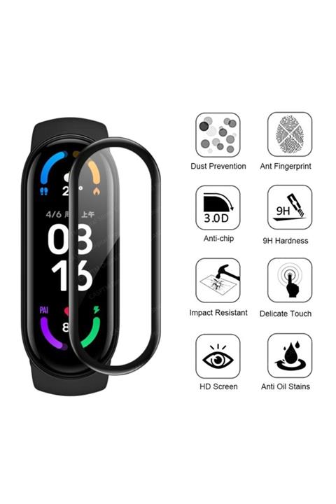 Xiaomi Mi Band 5 Ve 6 Uyumlu A Yüksek Kalite 5d Tam Kaplayan Kırılmaz Nano Ekran Koruyucu