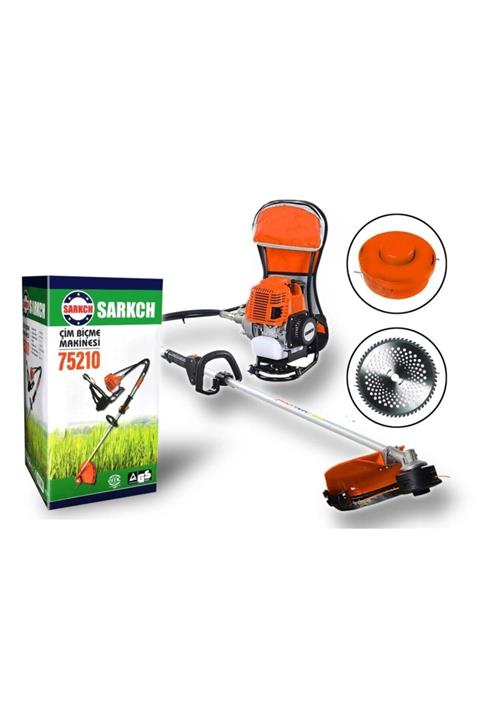 SARKCH 2.5 Hp X-torq Teknology Sırt Tipi Motorlu Ot Biçme Çalı Tırpanı Çim Biçme Makinesi -s01