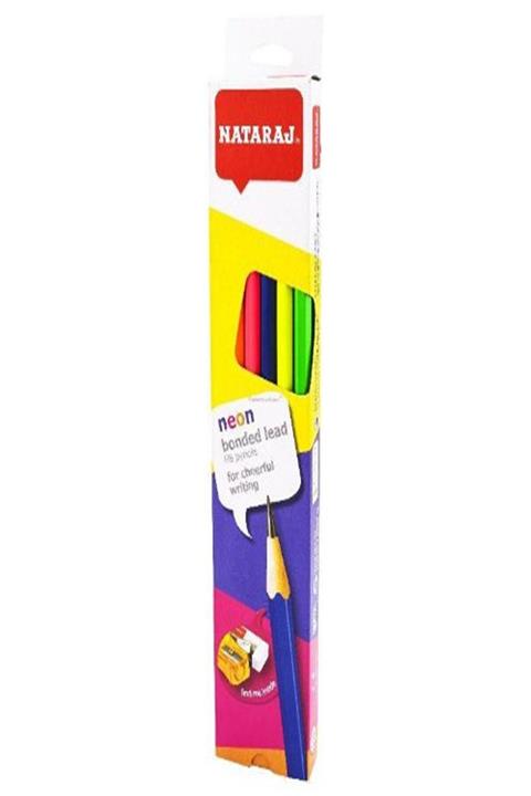 Faber Castell NATARAJ NEON ÜÇGEN KURŞUN KALEM 12 Lİ