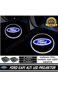 FEMEX Ford Araçlar Için Pilli Yapıştırmalı Kapı Altı Led Logo-markana Özel Sticker Hediye-