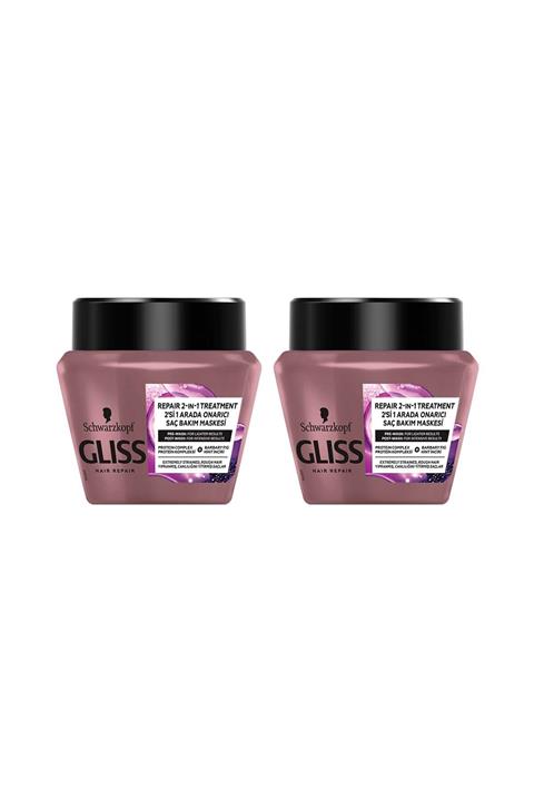 Gliss Serum Deep Repair Onarıcı Saç Maskesi 300 ml 2'li