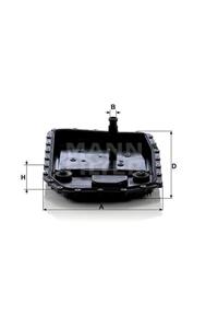 MANN Bmw 3 (e90/e91/e92/e93) 330d 180kw 245hp Şanzuman Filtresi H50001