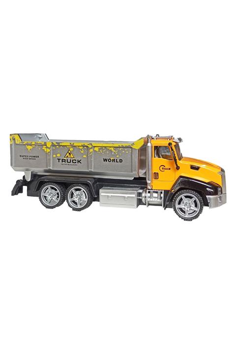 Meva Market Metal Hafriyat Kamyonu 21 Cm. Açılır Kasa Oyuncak Hafriyat Kamyonu