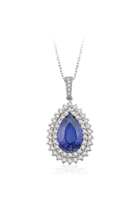 Emel Pırlanta 8.33 Ct. Pırlanta Safir Küpe