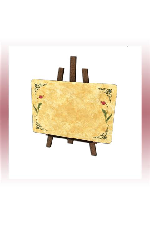 farklı bir hediye Ahşap Dekoratif Şövale (çift Lale)