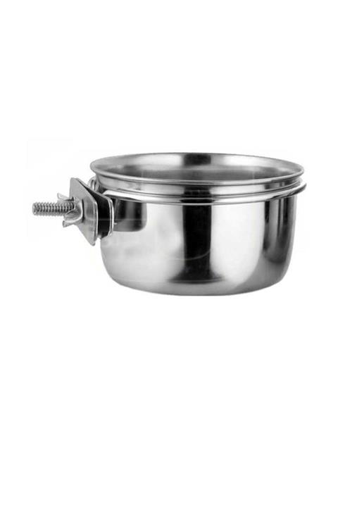 Tommy Vidalı Kafes Kuş Yemliği Çelik 10 Oz