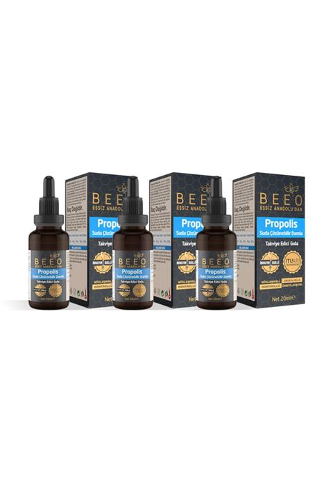 BEE'O 3 Adet Suda Çözünebilir Propolis Damla