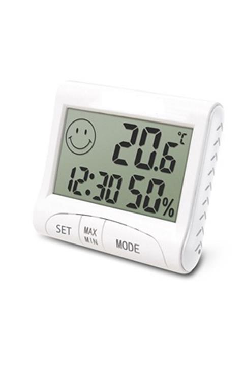İndirimKap Dijital Termometre Nem Ve Isı Ölçer + Alarm Saat