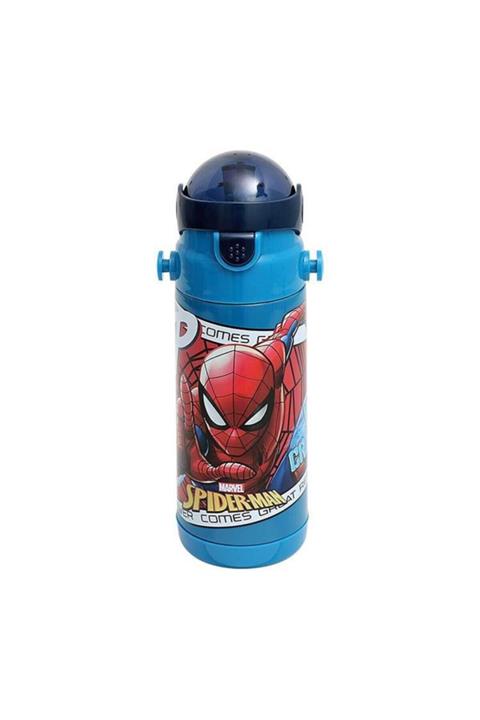 SPIDERMAN Mavi  Çelik Matara suluk 500 ml 44039