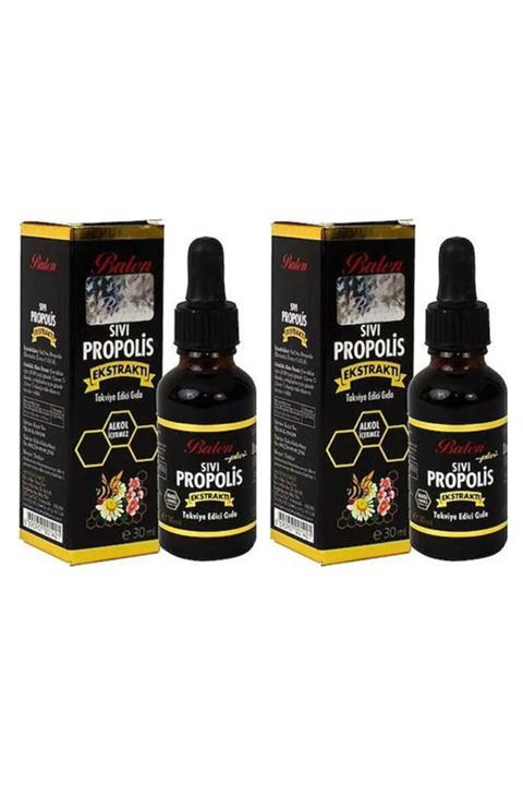 Balen 2 Adet Sıvı Propolis Ekstraktı 30 Ml - Yeni Ürün