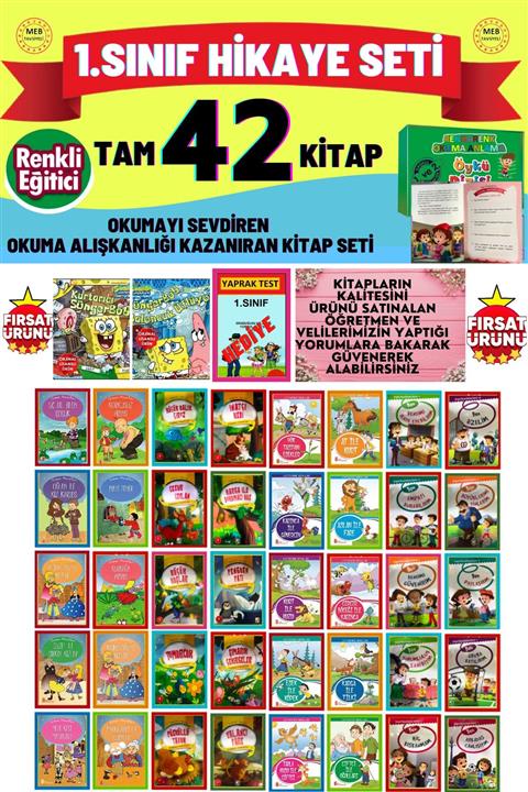 Ata Yayıncılık 1.sınıflar Için Okumayı Hızlandıran Ve Sevdiren Rengarenk Hikayeler