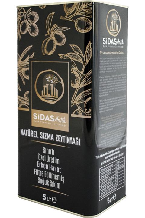 Sidas Antik Zeytinyağı Natürel Sızma Zeytinyağı Erken Hasat 5 L