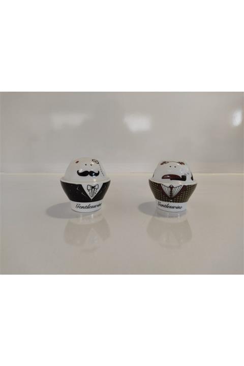 SHUEV Gentleswine Şekilli 2 Parça Tuzluk-biberlik