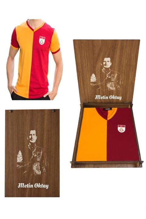 GSStore Galatasaray Metin Oktay Forma Hediye Metin Oktay Ahşap Kutulu