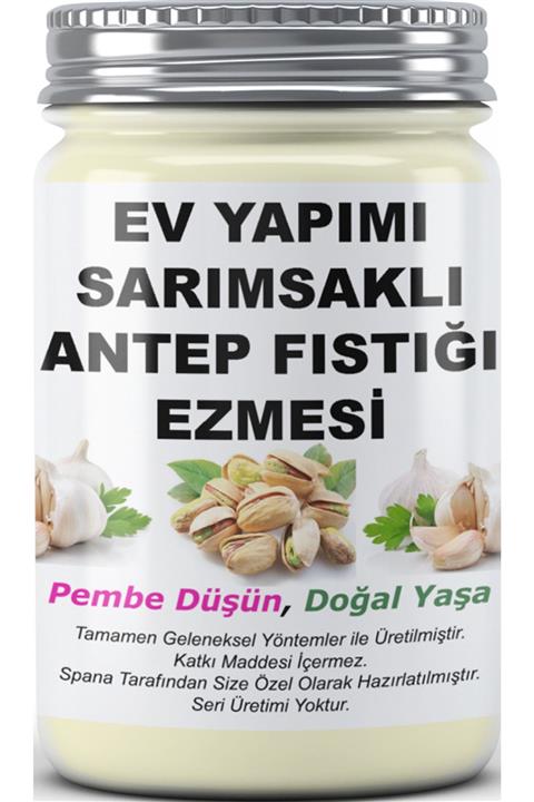 SPANA Sarımsaklı Antep Fıstığı Ezmesi Ev Yapımı Katkısız 330gr