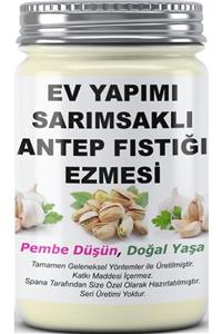 SPANA Sarımsaklı Antep Fıstığı Ezmesi Ev Yapımı Katkısız 330gr