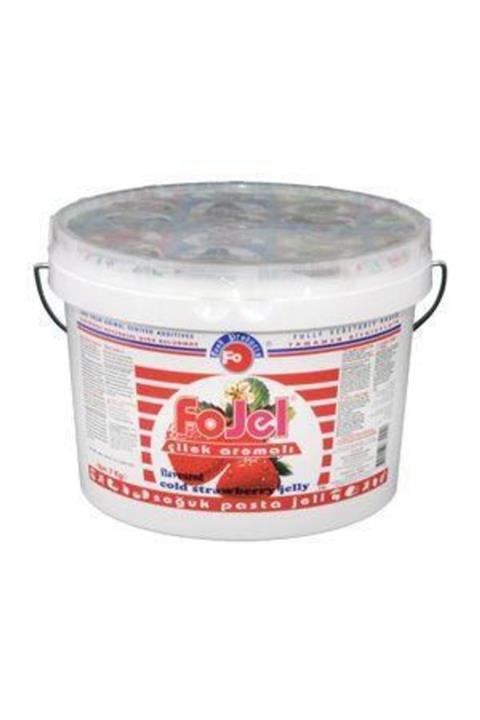 FO Çilek Aromalı Bitkisel Dekoratif Soğuk Jel - 1 Kg