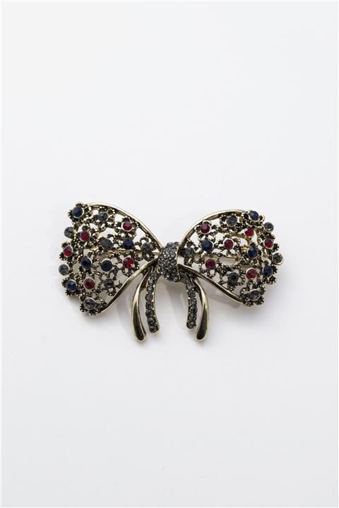 Sortie Aksesuar Kadın Pembe Metal Broş 001