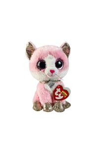 TY Peluş Ty Beanie Boo Fiona Pembe Kedi 15 cm