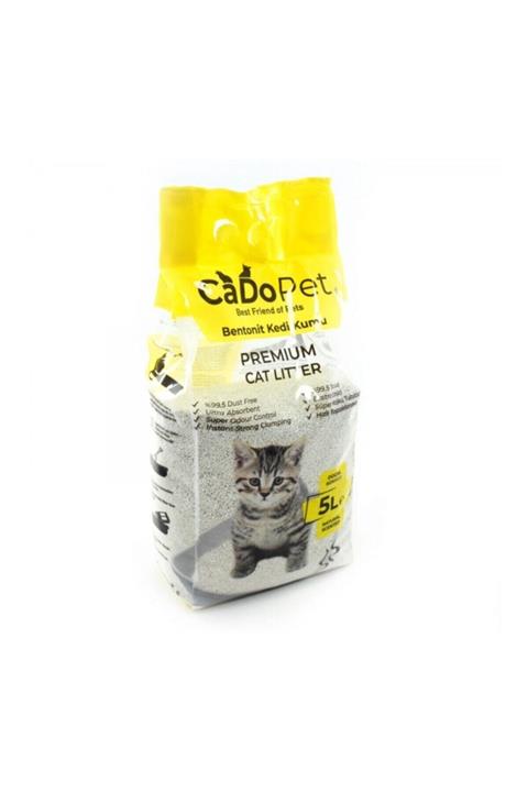 Cado Pet Premium Bentonit Kedi Kumu Naturel 5 L